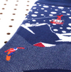 ski bum embroidered socks