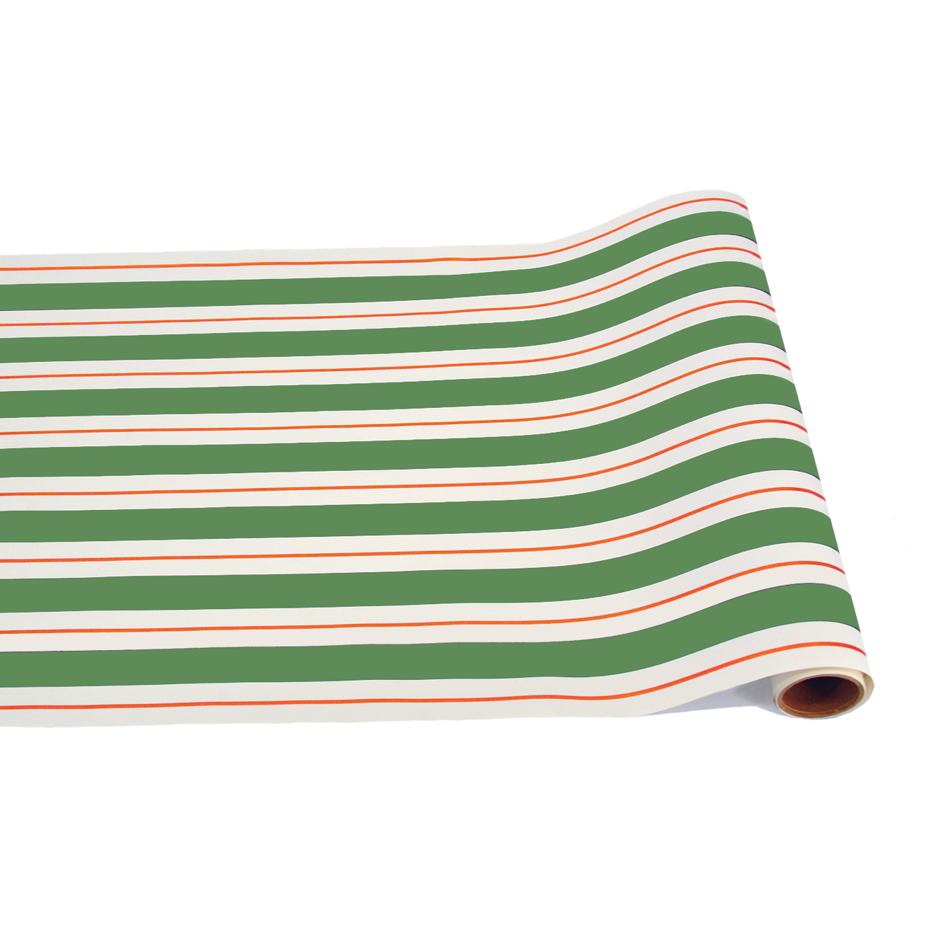 red/green awning stripe : paper table runner