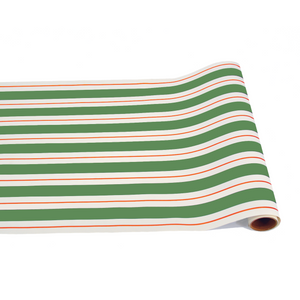 red/green awning stripe : paper table runner