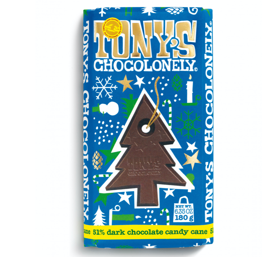 dark candy cane: Tony's Chocolonely