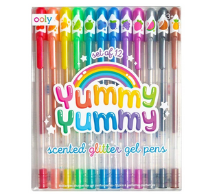 glitter pens: yummy yummy scented