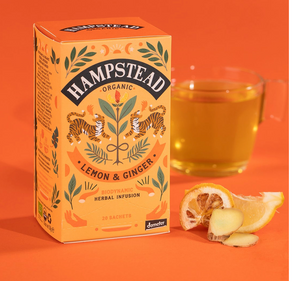 Lemon & Ginger : Hampstead organic tea bags