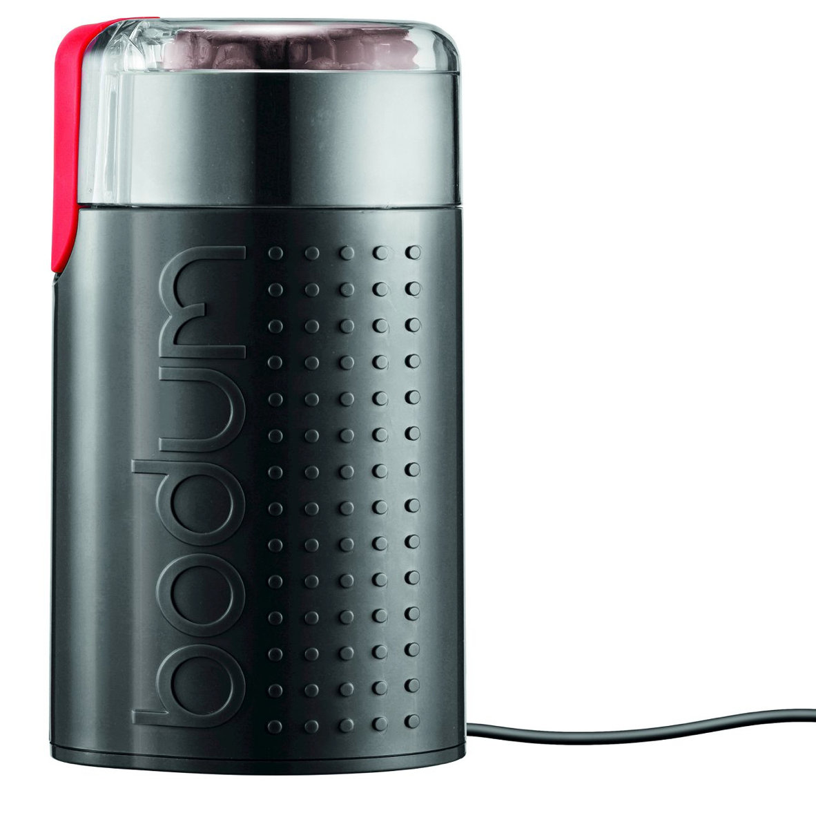 black: Bodum coffee grinder