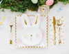 bunny plates - paper