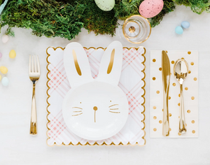 bunny plates - paper