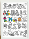 ABC's  Folded Coloring Poster
