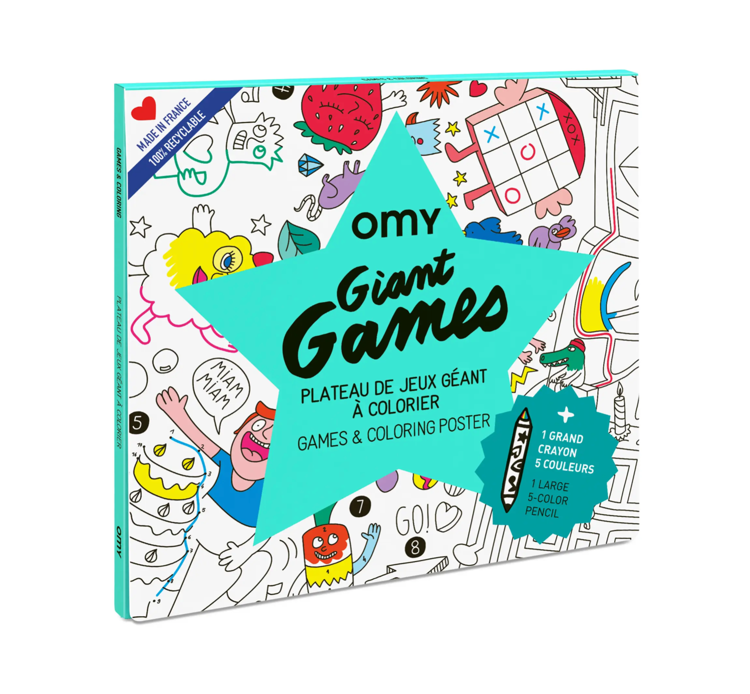 games: giant coloring poster