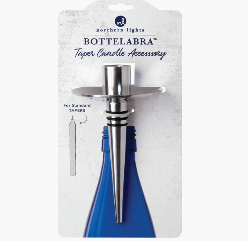 pewter :Bottelabra - Taper