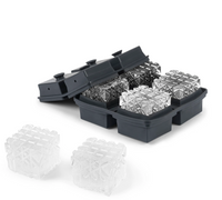 crystal Cocktail Ice Tray- Charcoal