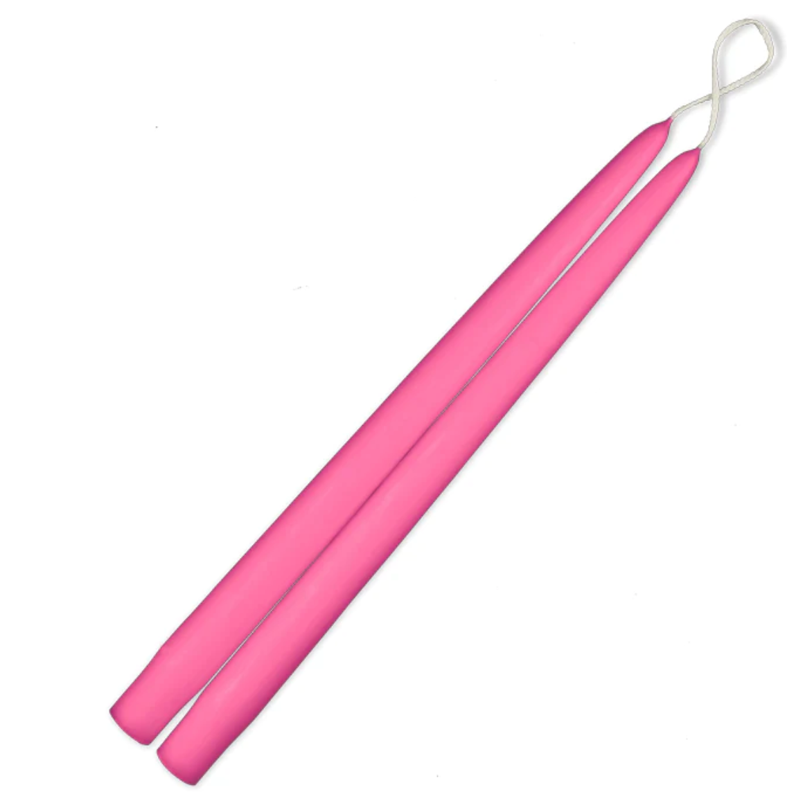 hot pink  Taper Candles 12" - 1 Pair