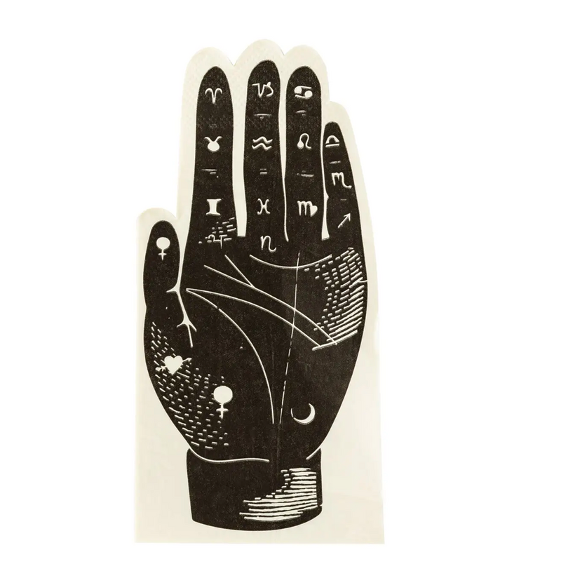 Palmistry Shaped Paper Guest Towel Napkin