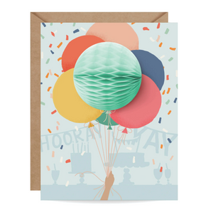 balloon celebration Pop-up Card