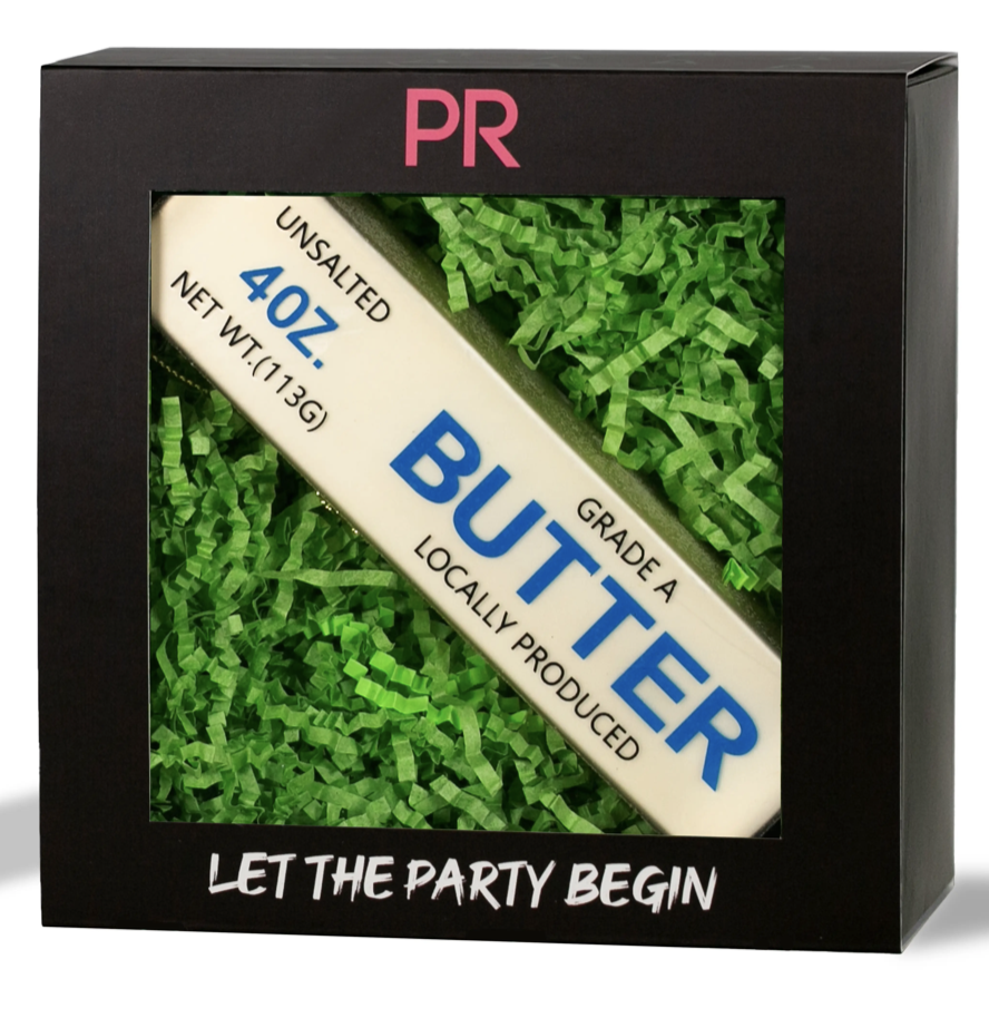Butter Stick Glass Ornament