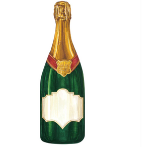 bottle champagne: accent card