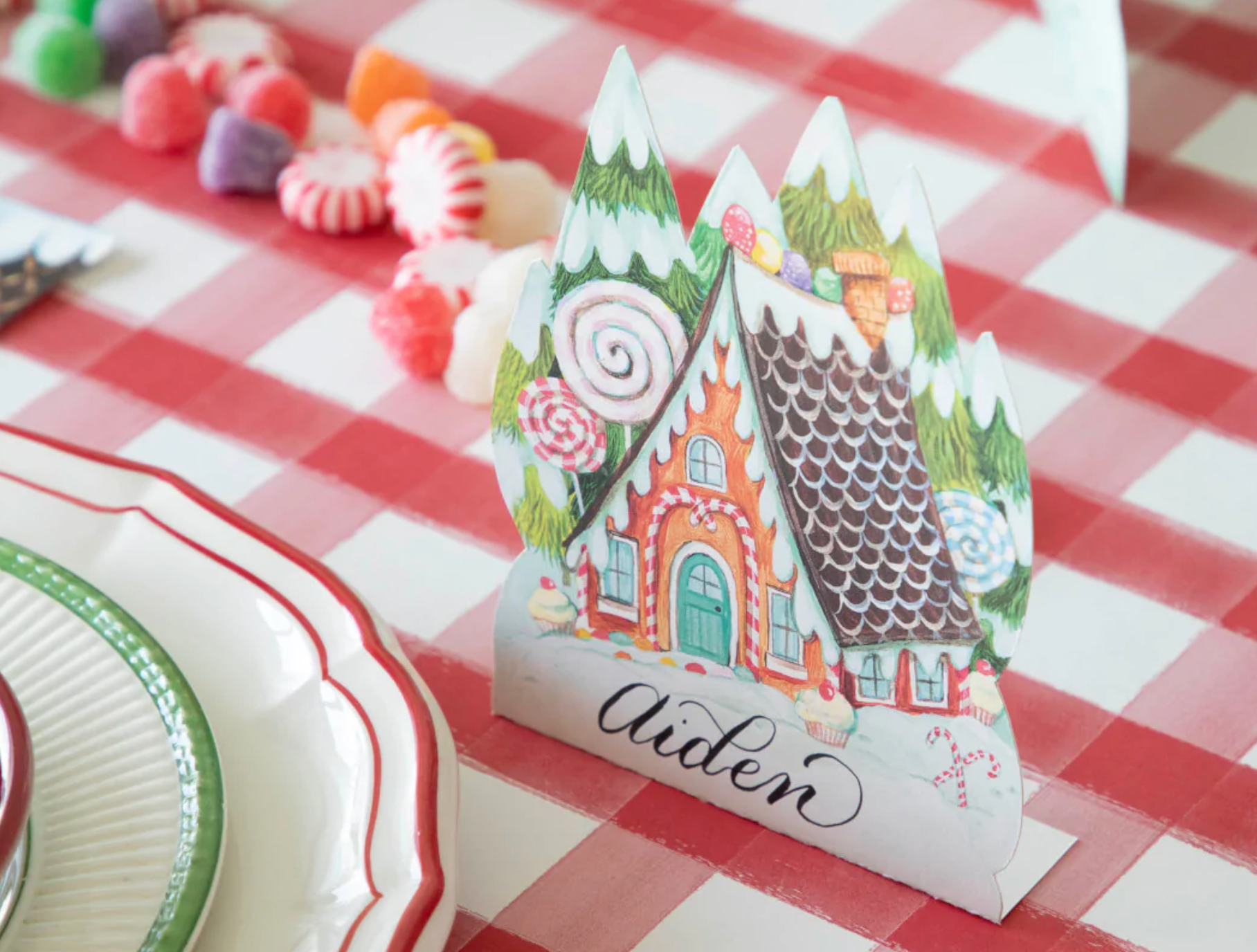 gingerbread place card