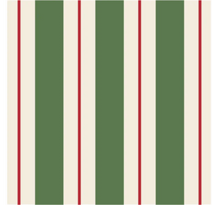 green+red stripe  napkin