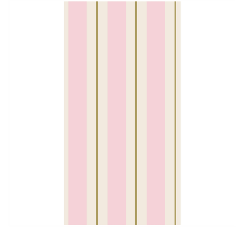 pink stripe guest napkin