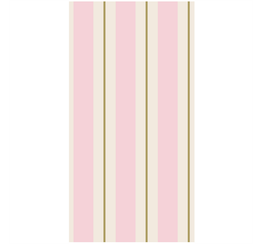 pink stripe guest napkin