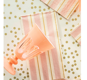 pink stripe guest napkin