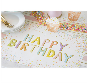 happy birthday: paper placemats