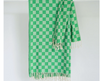 Grass:  Hand Towel Check Turkish