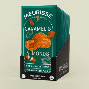 caramelized almonds : Organic Dark Chocolate (100g)