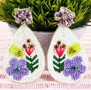 lavender arabella earrings
