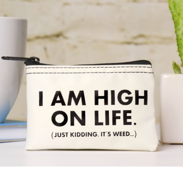 high on LIFE zip pouch