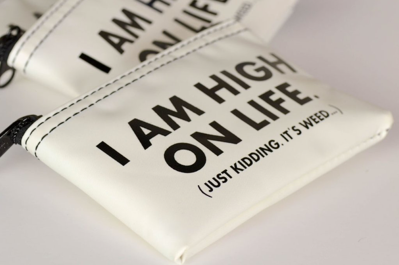 high on LIFE zip pouch