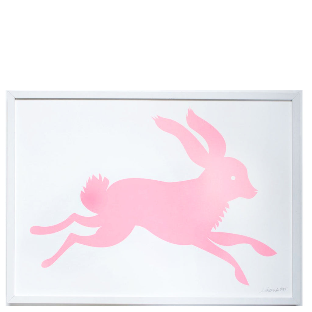 pink bunny print