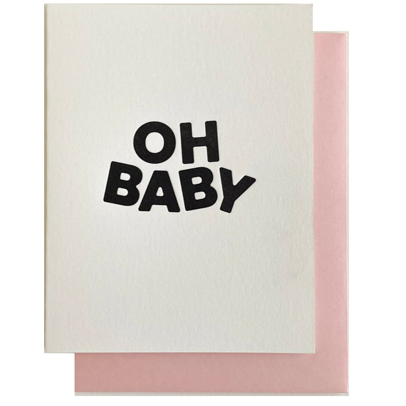 pink: oh baby card