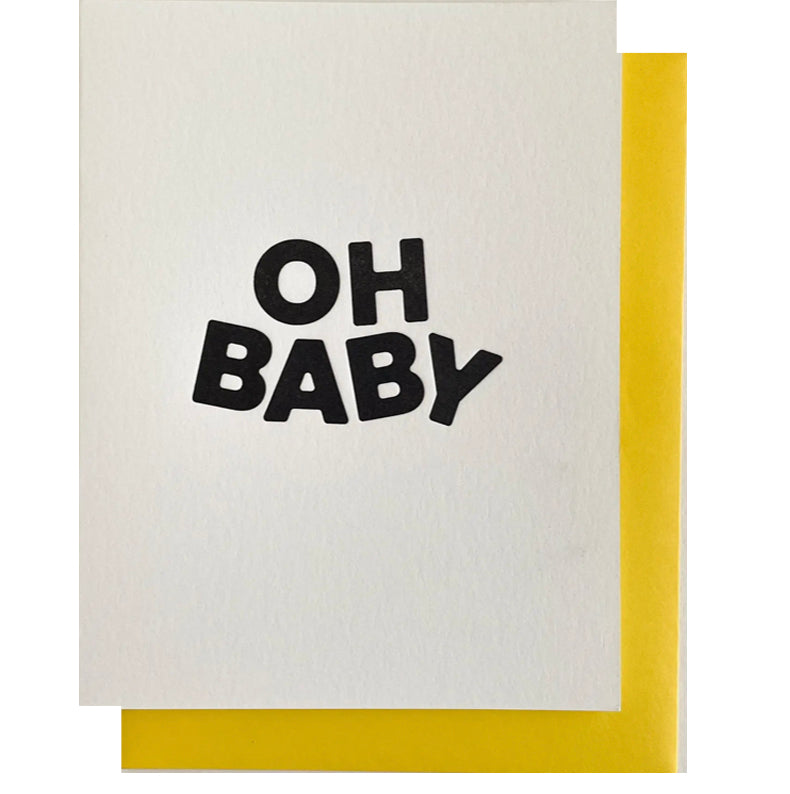 yellow: oh baby card
