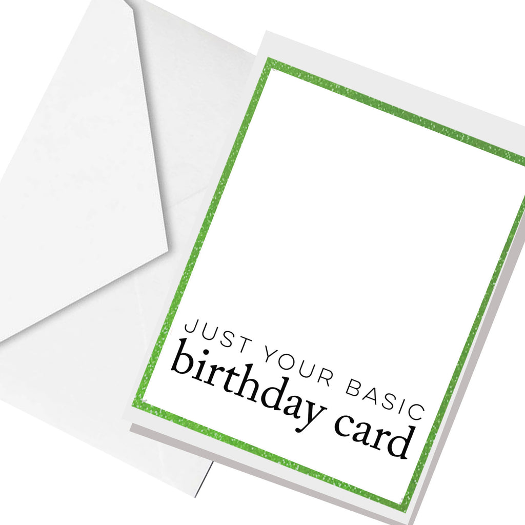 basic birthday... greeting card