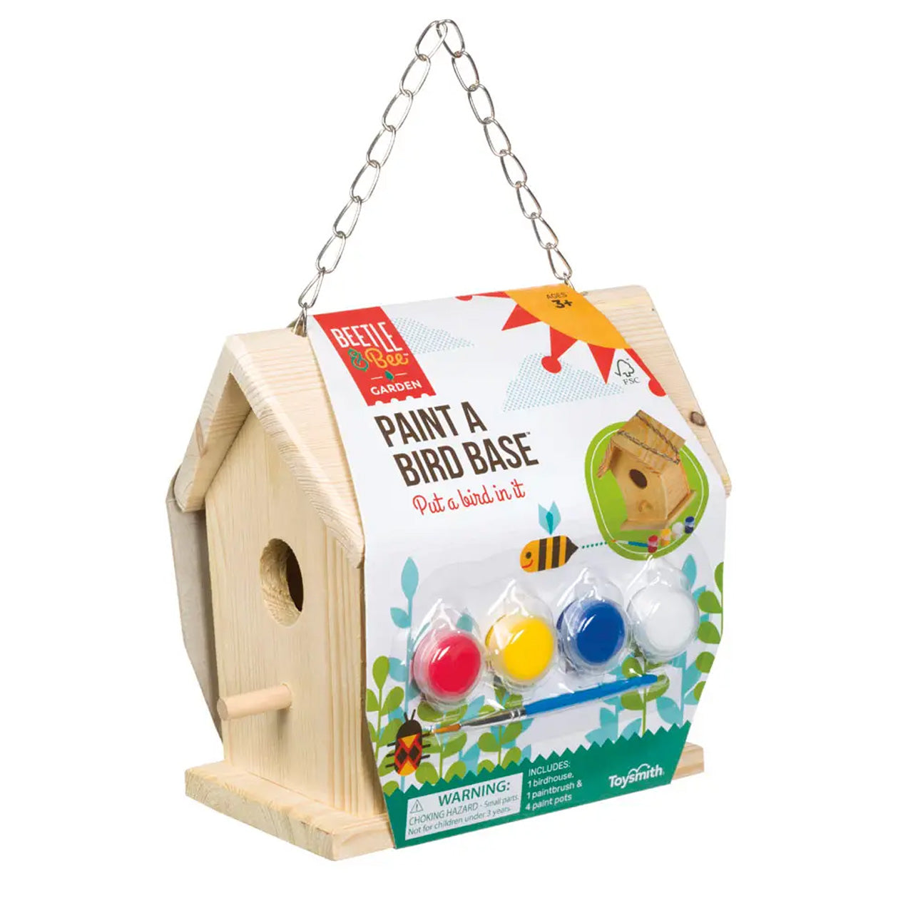 Paint A Bird Base, Backyard Birdhouse Kit