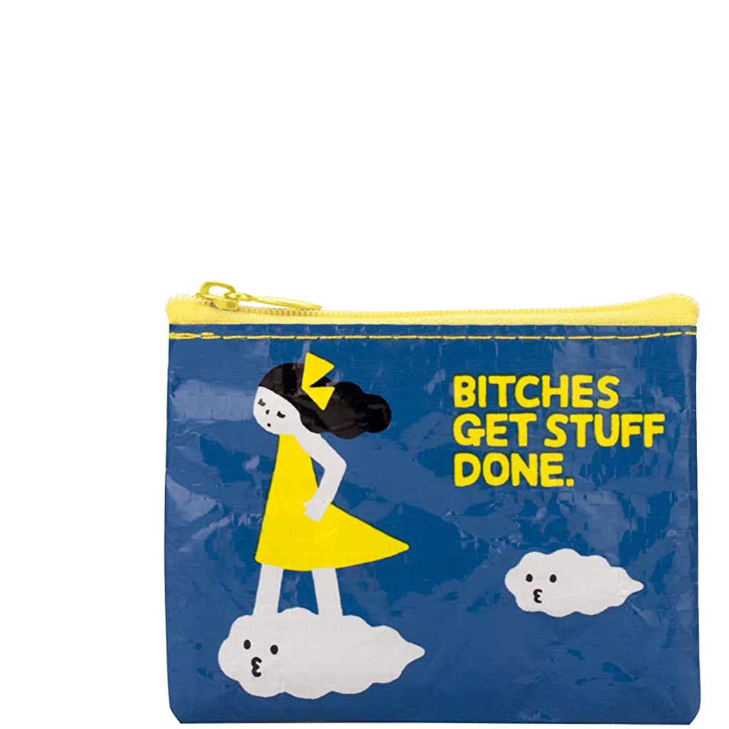 bitches get stuff done coin purse