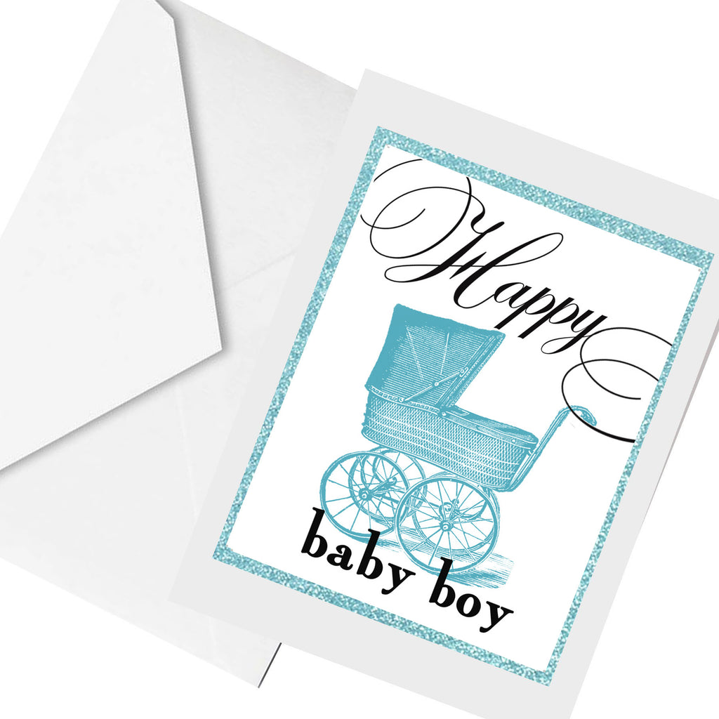 HAPPY BABY Boy... greeting card