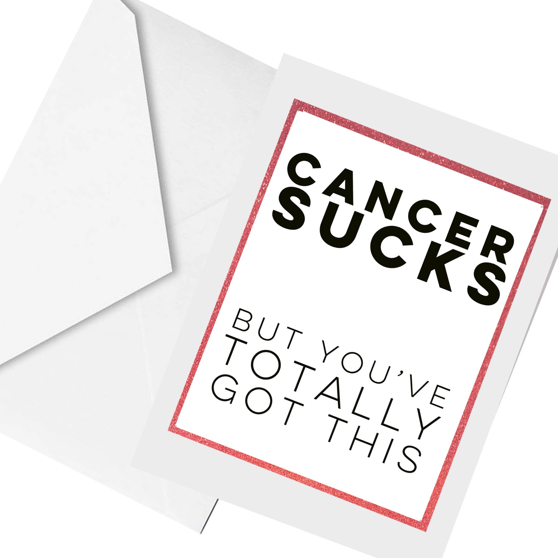 cancer sucks... greeting card
