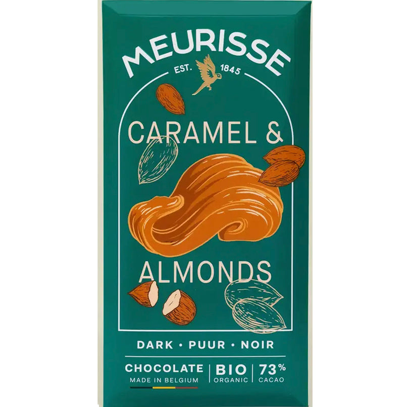 caramelized almonds : Organic Dark Chocolate (100g)