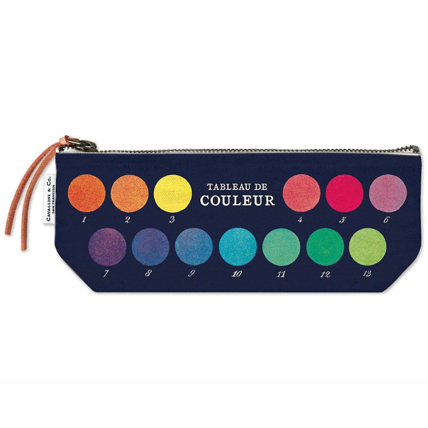 colors: Zippered Pouch