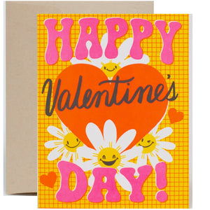 Happy Daisy Valentine greeting card
