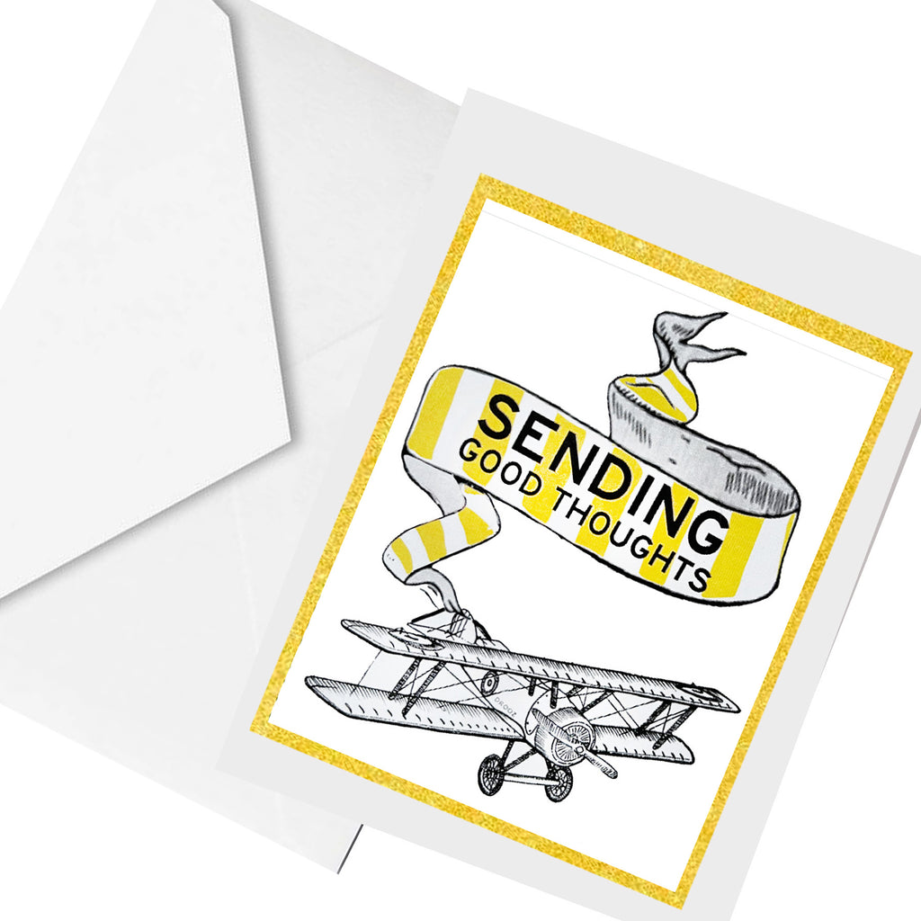 sending good thoughts ... greeting card