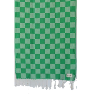 Grass:  Hand Towel Check Turkish