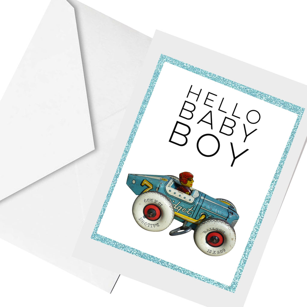 hello BABY Boy... greeting card