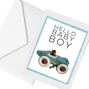 hello BABY Boy... greeting card