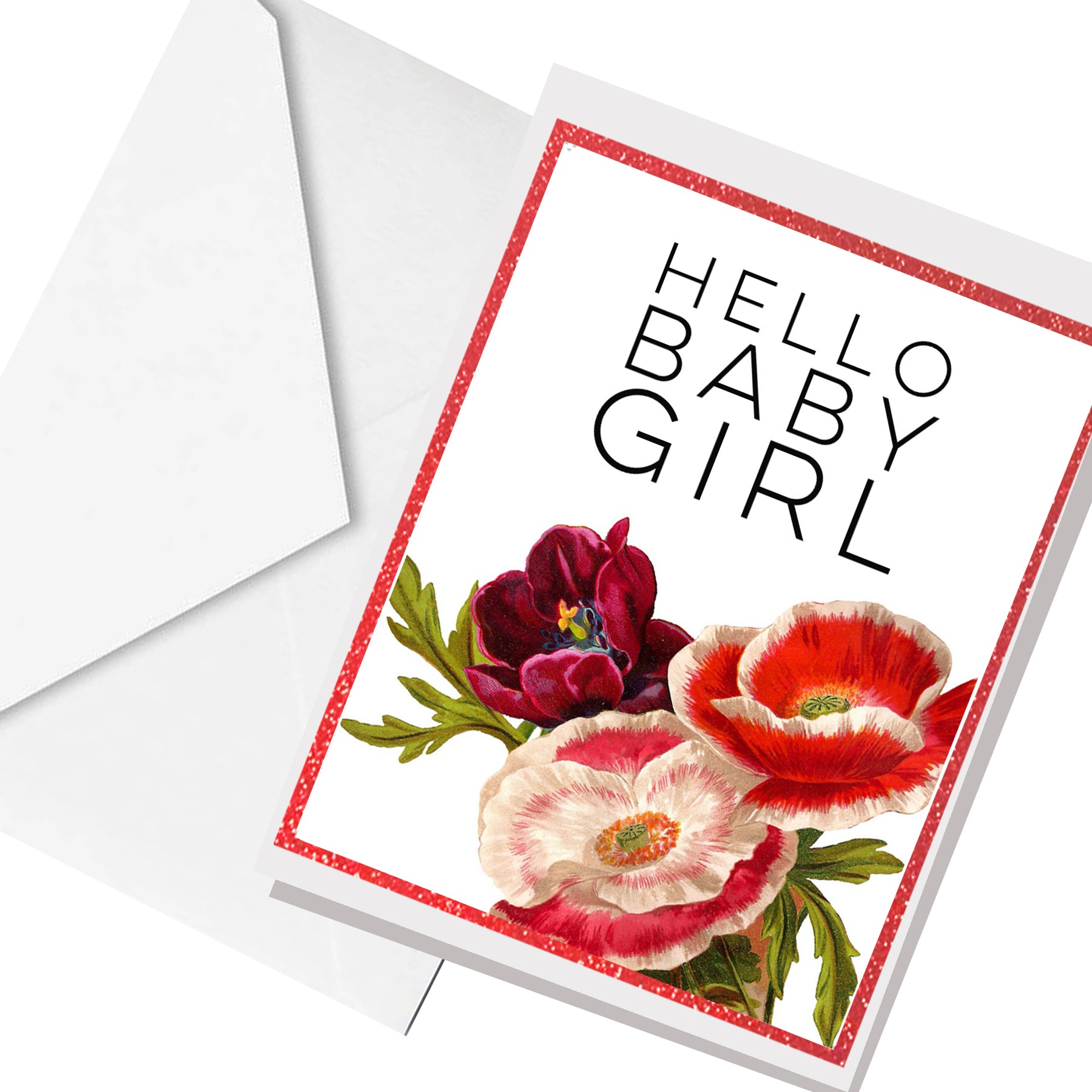 hello BABY Girl... greeting card