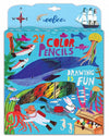 Sea life: 24 Colored Pencils
