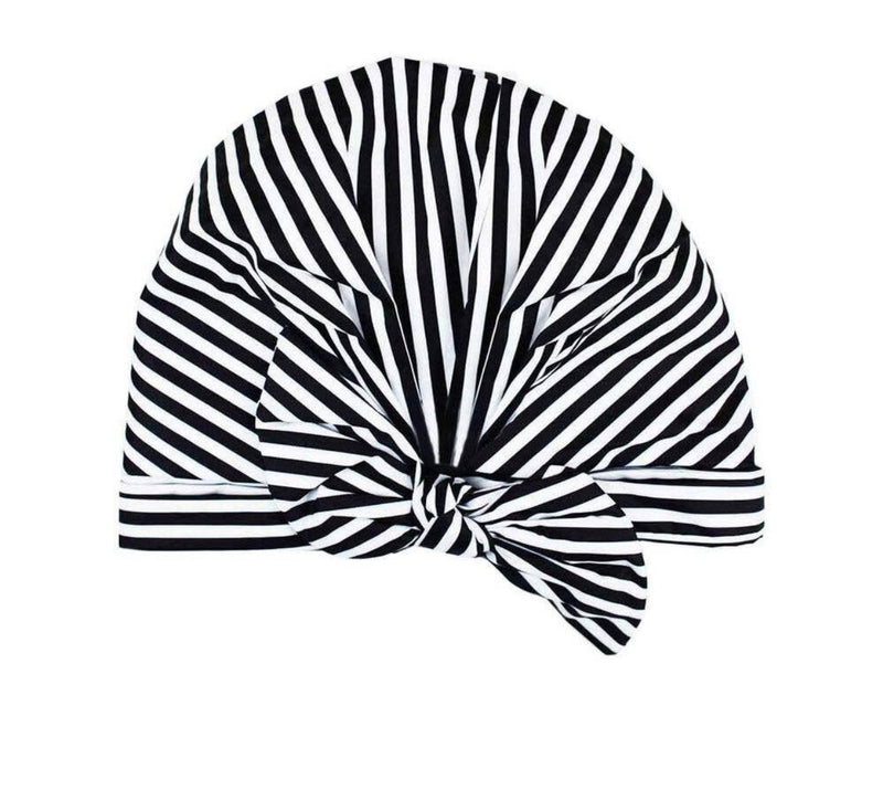 stripe shower cap