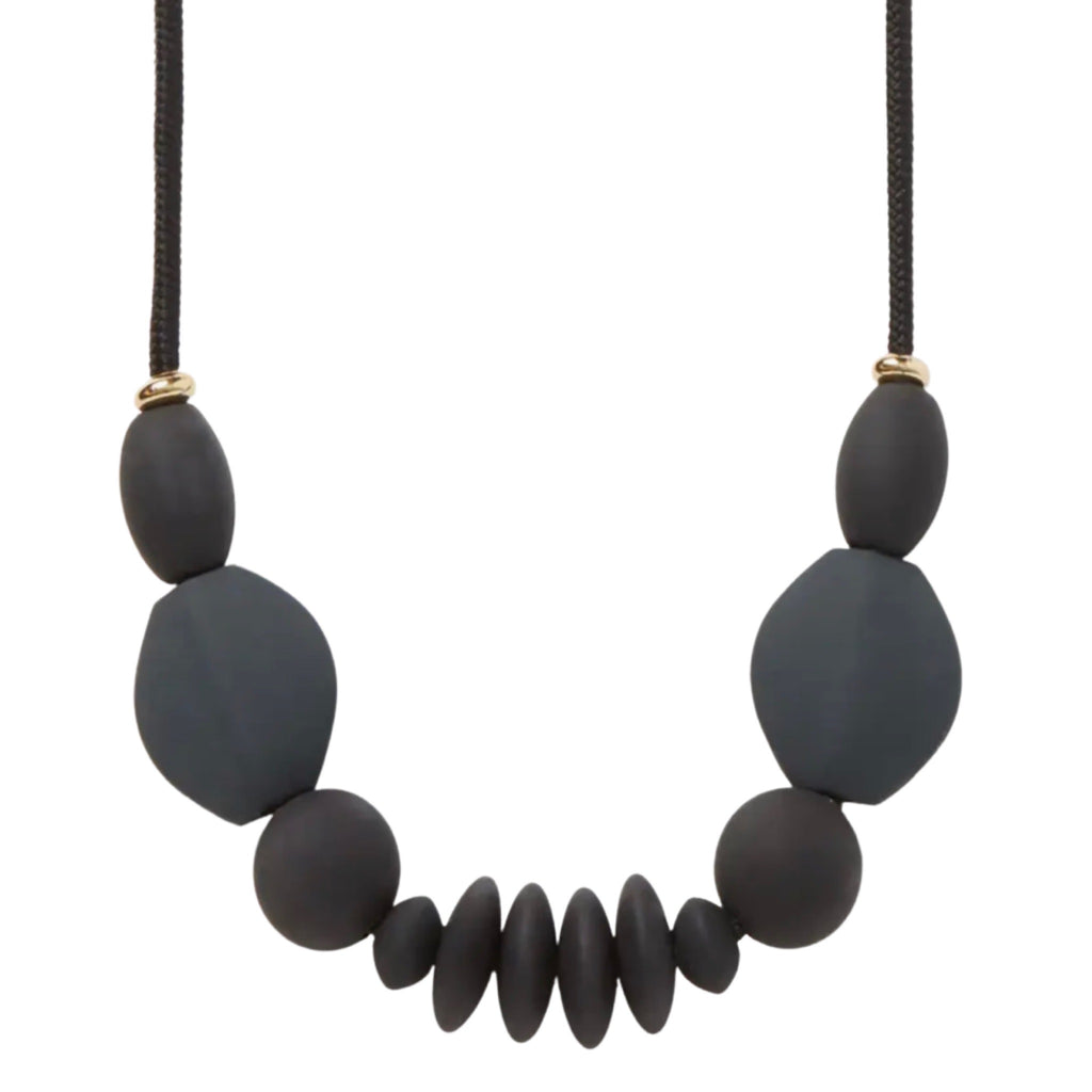 Charcoal Signature Teething Necklace
