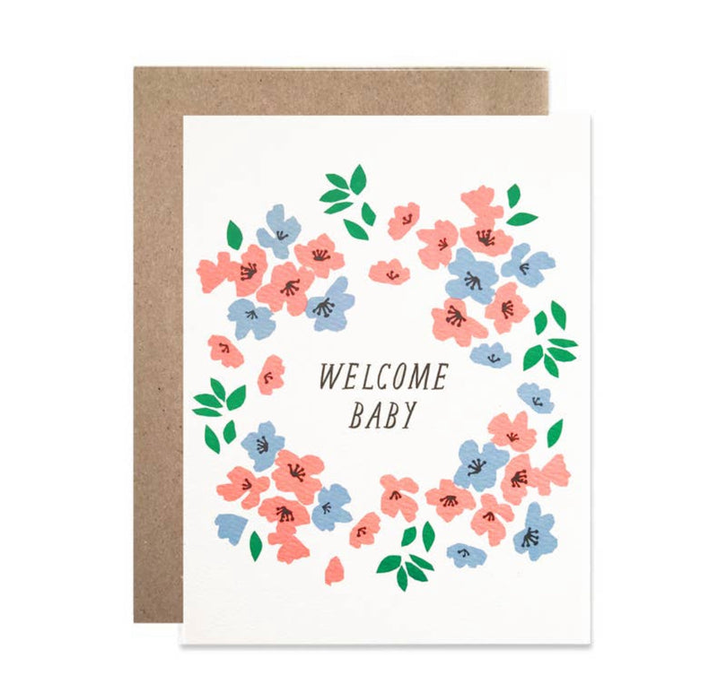 Welcome baby card