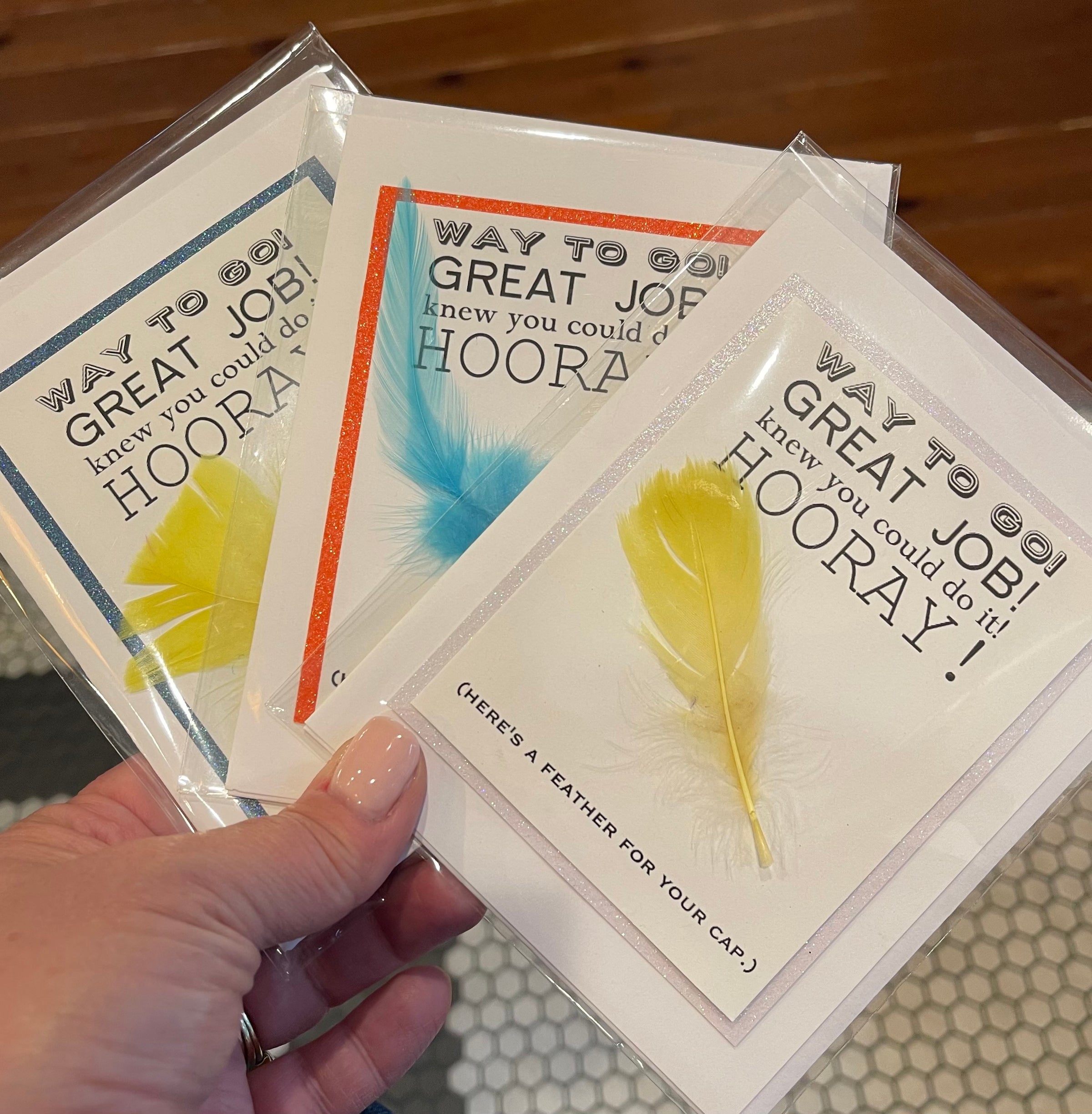 feather in your cap ... greeting card